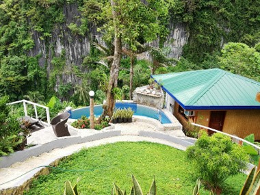 View from Villa 3 with private pool